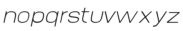 Abro Sans Thin Italic Font LOWERCASE