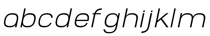AbroSans-ExtraLightItalic Font LOWERCASE