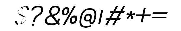 AbroSans-LightItalic Font OTHER CHARS