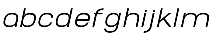 AbroSans-LightItalic Font LOWERCASE