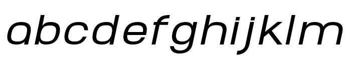 AbroSans-MediumItalic Font LOWERCASE