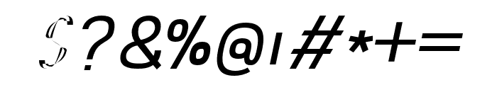 AbroSans-RegularItalic Font OTHER CHARS