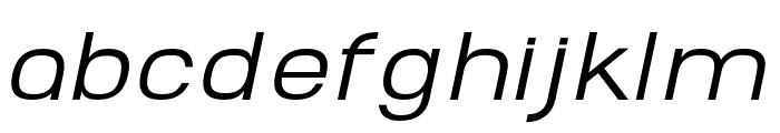 AbroSans-RegularItalic Font LOWERCASE