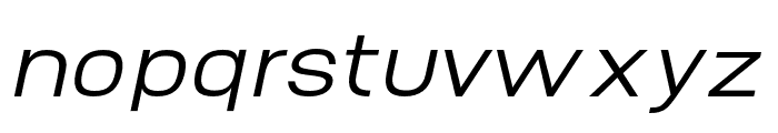 AbroSans-RegularItalic Font LOWERCASE