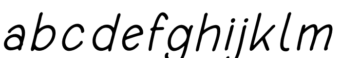 Absalom Hunter Italic Font LOWERCASE
