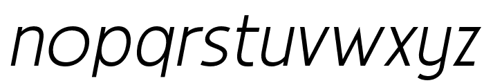 Absolue-LightSlant Font LOWERCASE