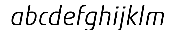 Absolut Pro Light Italic Font LOWERCASE