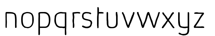 Absolut Sketch Pro Thin Font LOWERCASE