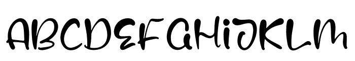 Abstaine Cartoon Font UPPERCASE