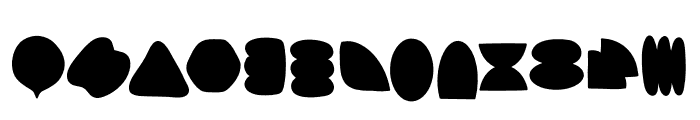 Abstract shapes Font UPPERCASE