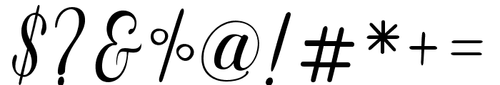 AcapellaScript Font OTHER CHARS