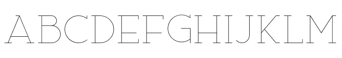 Ace Serif Thin Font LOWERCASE
