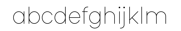 AcehSoft-Thin Font LOWERCASE