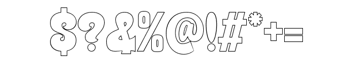 Acerone Outline Regular Font OTHER CHARS