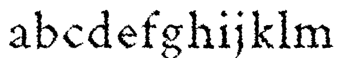 Achazia-Distorted Font LOWERCASE