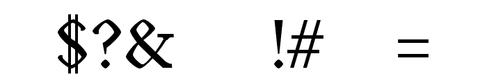 Achazia-Regular Font OTHER CHARS