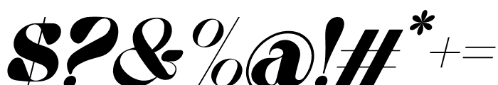 Achely Italic Font OTHER CHARS