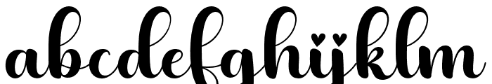 Achika-Regular Font LOWERCASE
