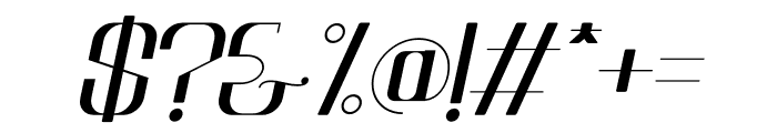 Achone Italic Font OTHER CHARS