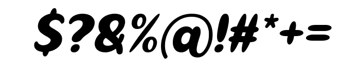 Acika Italic Font OTHER CHARS