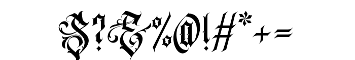 AcinonyxJubatus-Regular Font OTHER CHARS