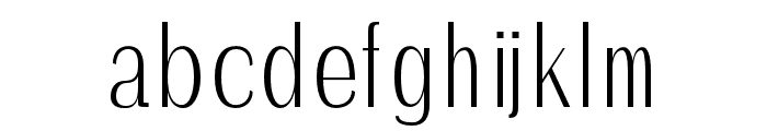 Ackley-Light Font LOWERCASE