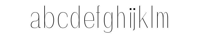 Ackley-Thin Font LOWERCASE