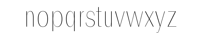 Ackley-Thin Font LOWERCASE