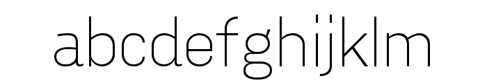 Aconit ExtraLight Font LOWERCASE