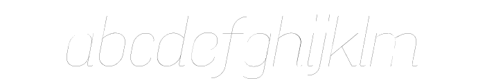 Aconit Filament Italic Font LOWERCASE