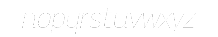 Aconit Filament Italic Font LOWERCASE