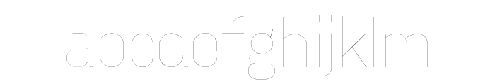 Aconit Filament Font LOWERCASE