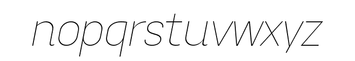 Aconit UltraLight Italic Font LOWERCASE