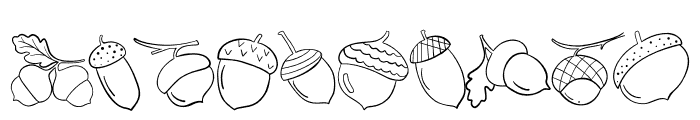 Acorn  Doodle Font OTHER CHARS