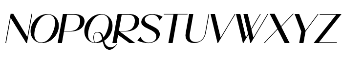 Acoustic-Italic Font UPPERCASE