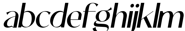 Acoustic-Italic Font LOWERCASE