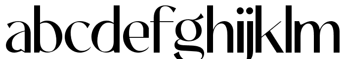 Acoustic-Regular Font LOWERCASE