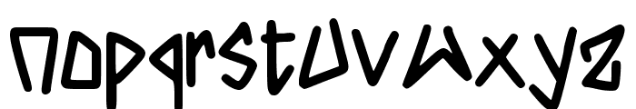 Acrilic Sans Regular Font LOWERCASE