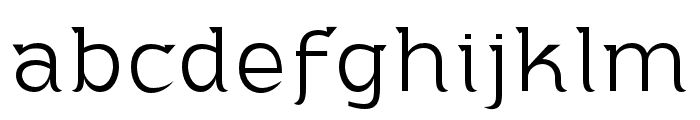 Adahi-ExtraLight Font LOWERCASE