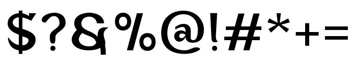 Adahi-Medium Font OTHER CHARS
