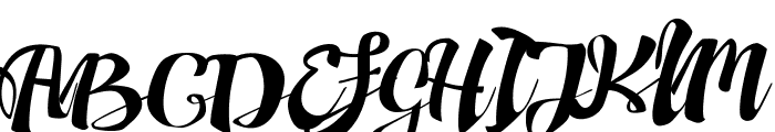 Adefebia Right Swashes Font UPPERCASE