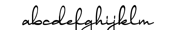 Adelia Signature Regular Font LOWERCASE