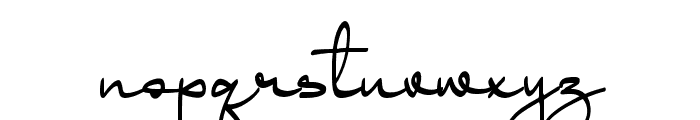 Adelia Signature Regular Font LOWERCASE