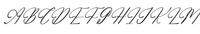 Adelifany Belindara Italic Font UPPERCASE