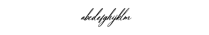 Adelifany Belindara Italic Font LOWERCASE