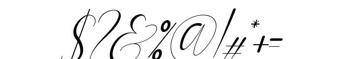 Adellia Italic Font OTHER CHARS