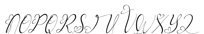 Adellia Italic Font UPPERCASE