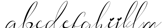 Adellia Italic Font LOWERCASE