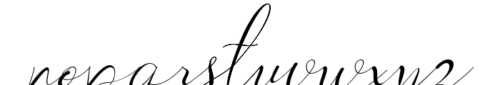 Adellia Italic Font LOWERCASE