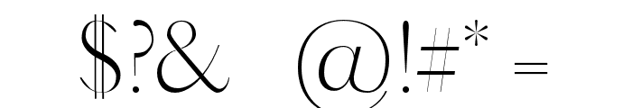 Adenn-Light Font OTHER CHARS
